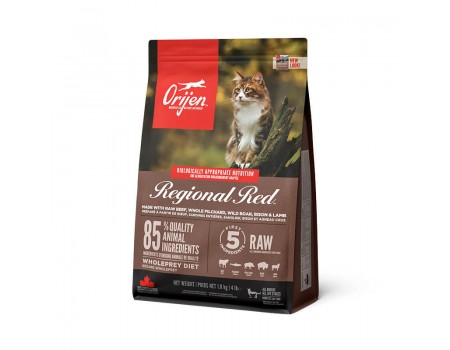 Orijen Regional Red Cat Сухий корм для кішок з червоних видів м'яса 1.8 кг