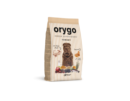 Напіввологий корм Orygo Turkey для дорослих собак, Оріго Торкі, індичка, 8 кг 