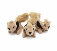 Outward Hound Squeakin' Squirrels игрушка для собак белки коричневые..