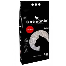Бентонитовый наполнитель Catmania для кошек, натуральный белый, 10 л..