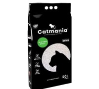 Бентонитовый наполнитель Catmania для кошек с запахом алое вера, зелен..