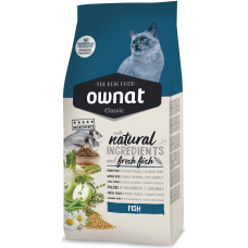 Ownat Classic Fish (Cat) — корм для взрослых кошек с Рыбой, 1,5 кг