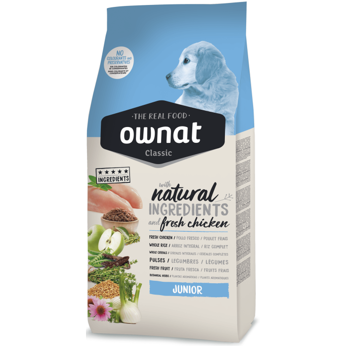 Сухой корм для щенков OWNAT CLASSIC JUNIOR (DOG), курица, 12 кг