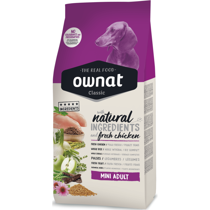 OWNAT CLASSIC MINI ADULT (DOG) — корм для дорослих собак малих і мініатюрних пород, 4 кг
