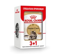 Акция 3+1 // Влажный корм для взрослых кошек ROYAL CANIN MAINECOON ADU..