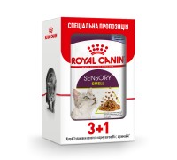 Акция 3+1 // Влажный корм для взрослых кошек ROYAL CANIN SENSORY SMELL..