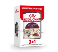 Акція 3+1 // Вологий корм для дорослих котів ROYAL CANIN SENSORY TASTE..