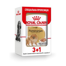Вологий корм для собак Royal Canin Pomeranian Loaf pouch 85 г, 3+1 шт ..