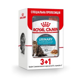 Влажный корм для кошек Royal Canin Urinary Care Gravy pouch 85 г, 3+1 ..