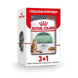 Вологий корм для котів Royal Canin Digest Sensitive Gravy pouch 85 г, 3+1 шт - домашня птиця