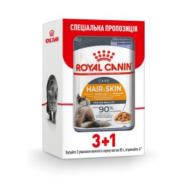 Влажный корм для кошек Royal Canin Hair & Skin Care jelly pouch 85 г, ..