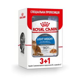 Влажный корм для кошек Royal Canin Light Weight Gravy pouch 85 г, 3+1 ..