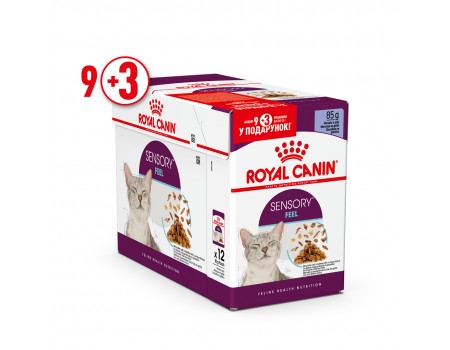 Royal Canin SENSORY FEEL Jelly cat - упаковка 9шт +3шт у подарунок