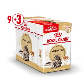 Акция Royal canin MAINECOON ADULT 0.085kg - упаковка 9шт +3шт в подарок