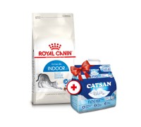 Акция Сухой корм для кошек Royal Canin INDOOR 4 кг + Наполнитель для т..