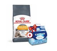 Акция Сухой корм для кошек Royal Canin HAIR&SKIN 4 кг + Наполнитель дл..