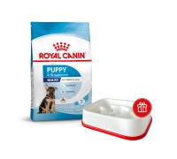 Сухой корм ROYAL CANIN MAXI PUPPY для щенков больших пород, 4 кг + мис..