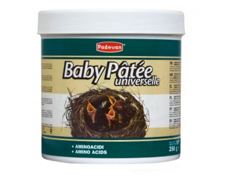 Корм Padovan BABY Patee universelle, для птенцов зерноедных птиц, Падован Бейби Пате, 250 г