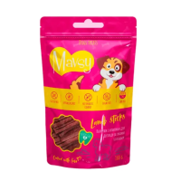 Ласощі для собак Mavsy-lamb sticks, палички з ягнятини для догляду за зубами та яснами, 100 г