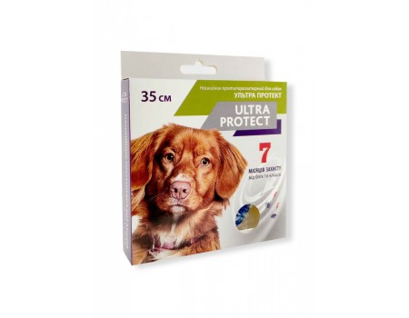 Ошейник ULTRA PROTECT от блох и клещей для собак мелких пород (35 см) синий