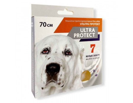 Нашийник ULTRA PROTECT від бліх та кліщів для собак великих порід (70 СМ) ЧЕРВОНИЙ