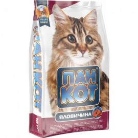 Сухий корм для кішок Пан Кіт Яловичина 10кг..