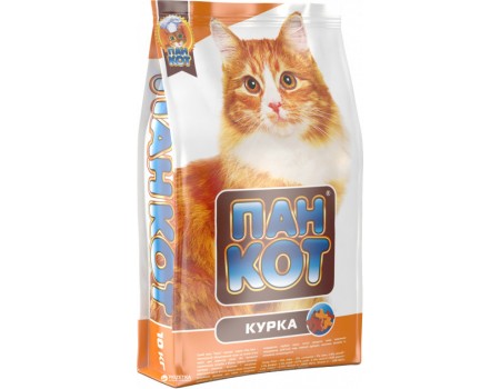 Сухий корм для кішок Пан Кіт Курка 10кг