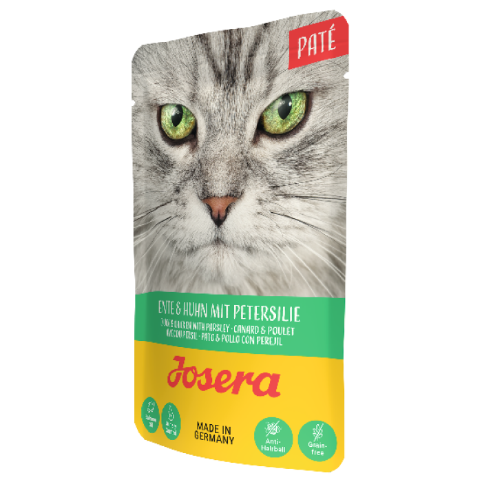 Влажный корм для кошек Josera Paté Ente und Huhn mit Petersilie, паштет из утки и курицы с петрушкой, 85 г