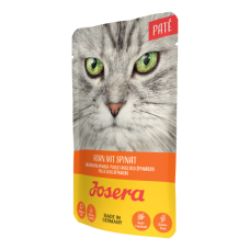 Вологий корм для котів Josera Paté Huhn mit Spinat, паштет з курки зі шпинатом, 85 г