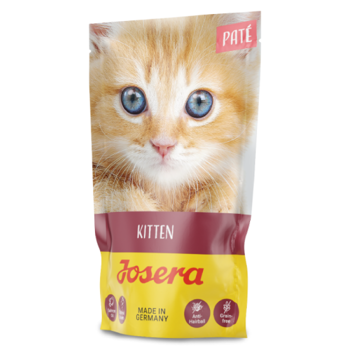 Вологий корм для котів Josera Paté Kitten, паштет для кошенят з лососевою олією, 85 г