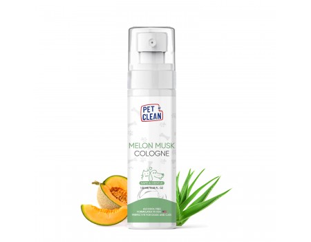 Парфумований спрей Pet Clean PET COLOGNE MUSK MELON для освіження шерсті тварин між купаннями з ароматом мускусної дині 100мл