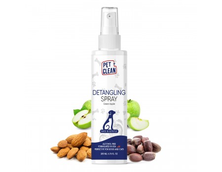 Спрей Pet Clean DETANGLING SPRAY для розплутування ковтунів у тварин кондиціонує та робить гладенькою шерсть 200мл