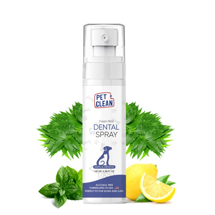 Спрей Pet Clean DENTAL SPRAY для гигиены полости рта и поддержания здоровья зубов домашних животных 100 мл