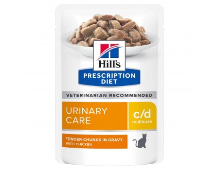 Вологий корм Hills S/D, розчинення струвітів каменів та кристалів, курка, пауч 85 г