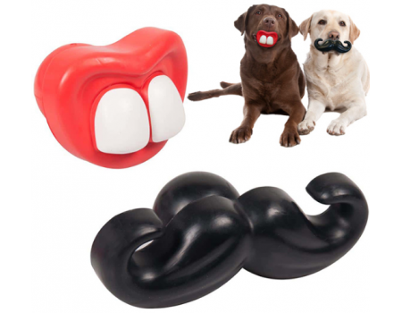 Karlie-Flamingo Toy Rubber Moustache/Mouth ФЛАМИНГО УСЫ/РОТ игрушка для собак, резина