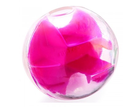 Petstages Planet Dog Mazee м'яч лабіринт рожевий, іграшка для собак, 12.5 см