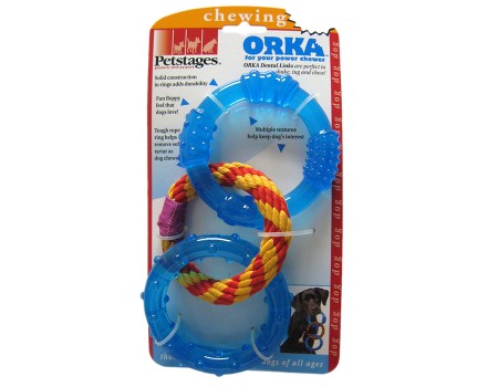 PETSTAGES Іграшка для собак Петстейджес Orka Кільця для зубів 10см