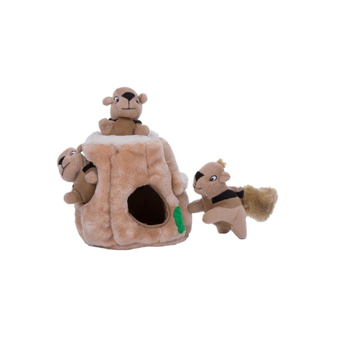 PETSTAGES Іграшка інтерактивна для собак Білка-Схованка, велика, H= 20 см d =18 см