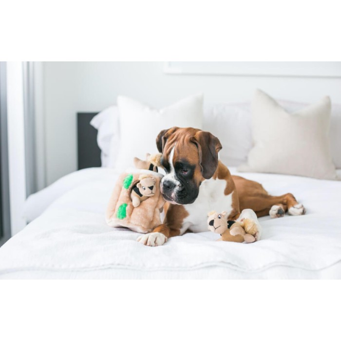 PETSTAGES Іграшка інтерактивна для собак Білка-Схованка, велика, H= 20 см d =18 см