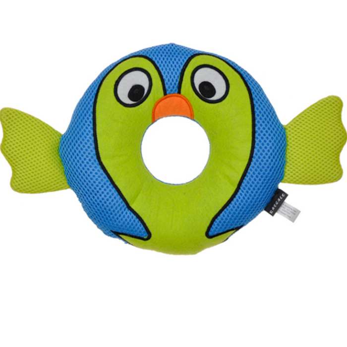 Coastal Rascals Rugged Ringer Mesh Toy Barney Blowfish КОСТАЛ БАРНІ РИБА ФУГУ іграшка для собак, 20 см