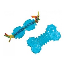 Petstages Orka Chew Pair Blu SM набор игрушек для собак, косточка и гантель мини, голубой