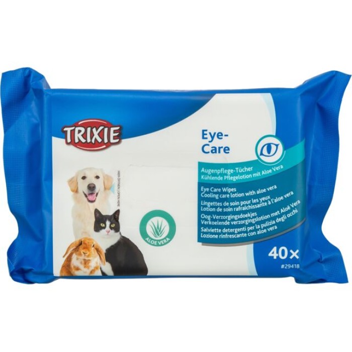 Салфетки очищающие Trixie для ухода за глазами (40шт/уп)