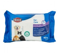 Серветки  очищаючіTrixie для догляду за вухами (40шт/уп)..