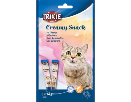 Жидкое лакомство Trixie для кота "Creamy Snacks" (креветка), 5х14гр