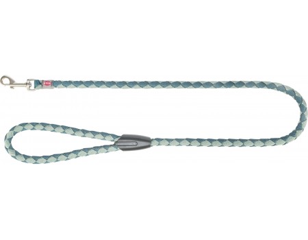 Повідець Trixie Cavo для собак, S–M, 1 м, d 12 мм, аква/графіт