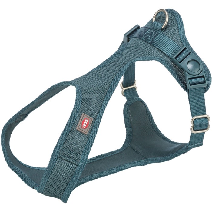 Шлея Trixie Comfort м'яка для собак, XS–S 30–45 см 15 мм, синьо-зелена