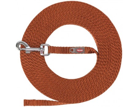 Trixie поводок тросовый, сверхлегкий, XS-S: 15 м/10 мм, ржавчина