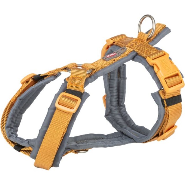 Trixie шлейка "Premium trekking", S: 36-44см/15мм, карри/графит