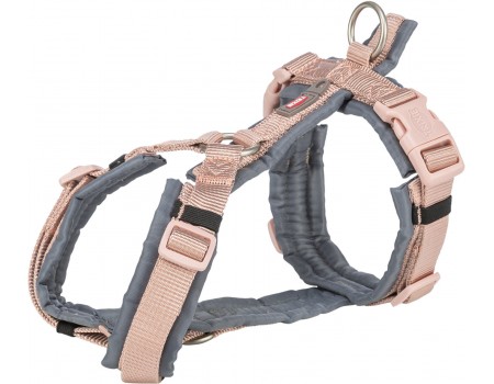 Шлея Trixie "Premium trekking" для собак XS–S: 32–38 cm/13 mm пудровий/графіт