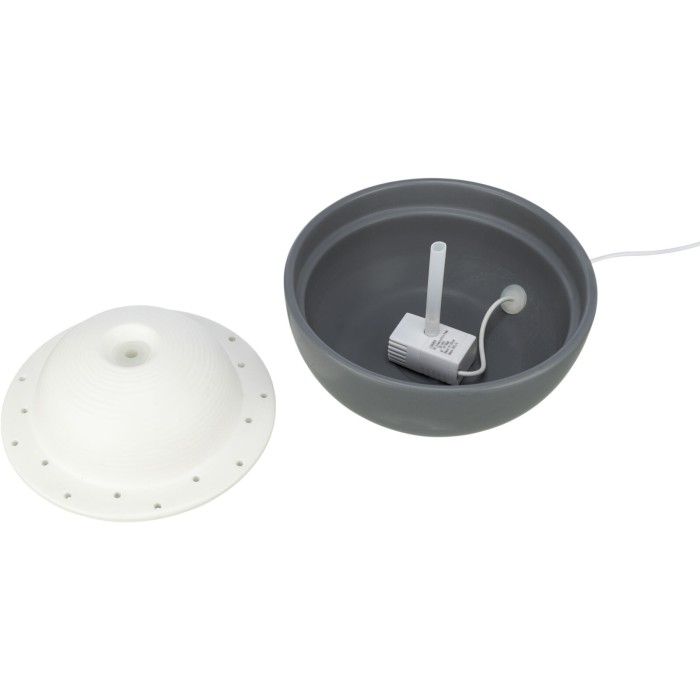 Фонтан Trixie Vital Dome керамічний, 1,5 л, 20х10х20 см, сіро-білий